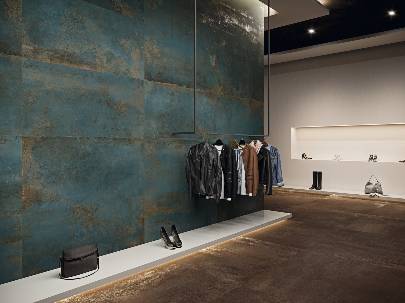 Distrito Zinc Corten - Grès cérame effet métal